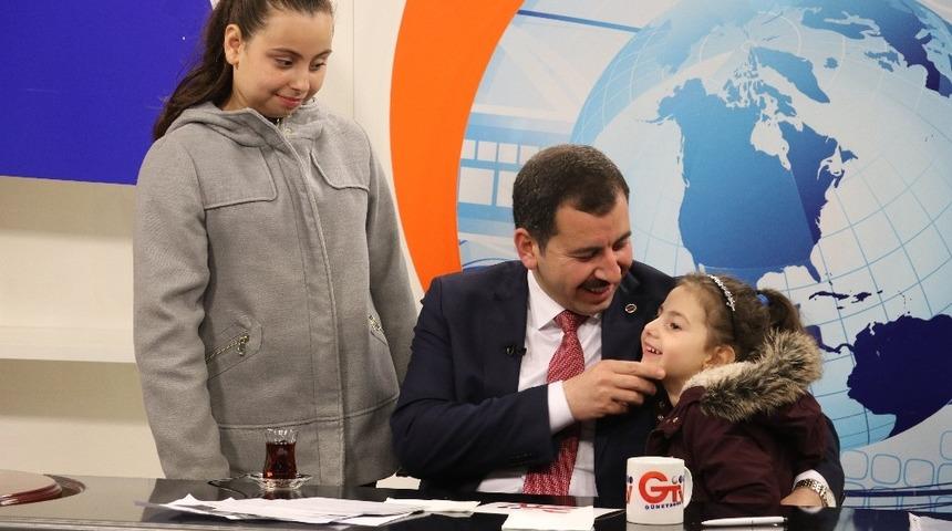 &Ccedil;ocuklarından Baydilli&rsquo;ye canlı yayın s&uuml;rprizi