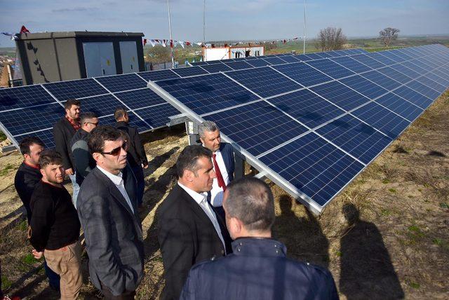 Malkara Güneş Enerjisi Üretim Tesisi törenle açıldı