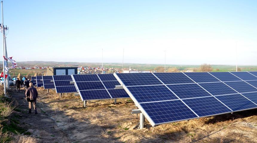 Malkara Güneş Enerjisi Üretim Tesisi törenle açıldı