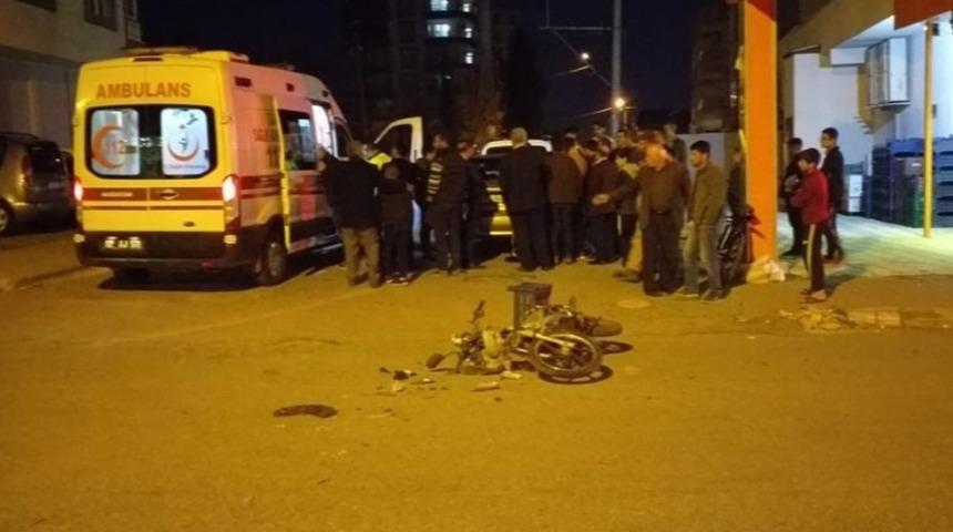 Otomobil ile motosiklet &ccedil;arpıştı: 1 yaralı