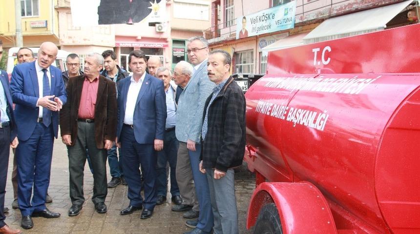Baş&ccedil;ayır itfaiye tankerine kavuştu