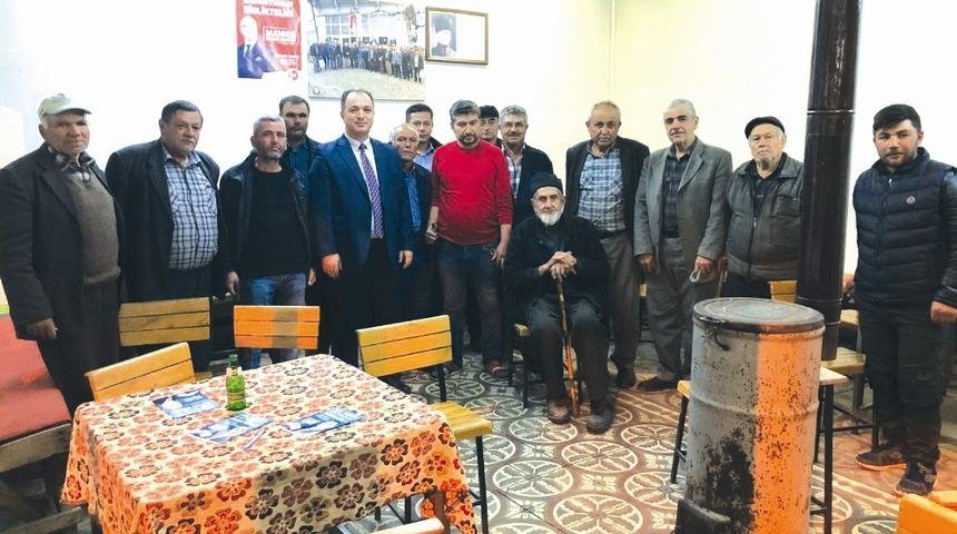 Bağımsız aday G&ouml;k&ccedil;e Kemer Mahallesinde projelerini anlattı