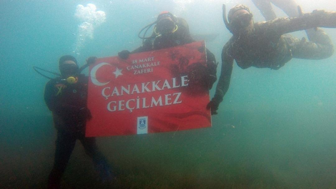 Dalgı&ccedil;lar &lsquo;&Ccedil;anakkale ge&ccedil;ilmez&rsquo; dedi
