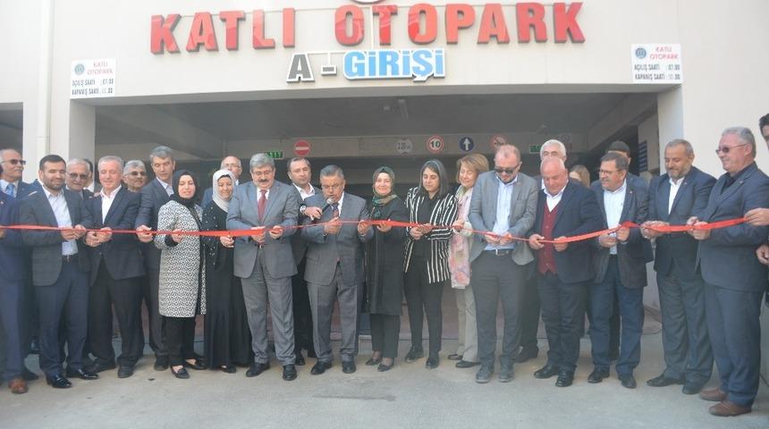 150 ara&ccedil; kapasiteli katlı otopark a&ccedil;ıldı