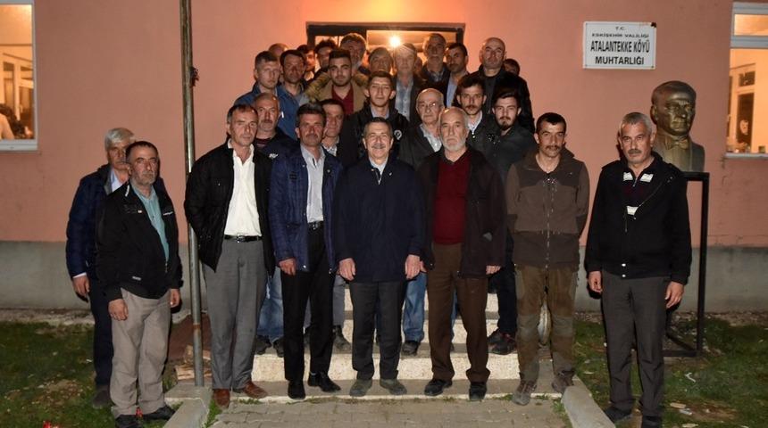 Başkan Ata&ccedil; kırsaldaki temaslarını s&uuml;rd&uuml;r&uuml;yor