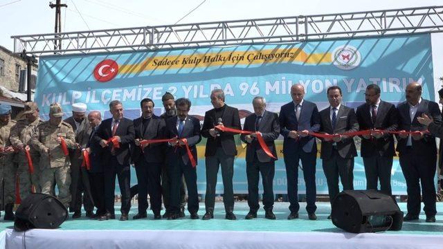 Kulp ilçesinde 96 milyona mal olan yatırımların açılış töreni gerçekleştirildi