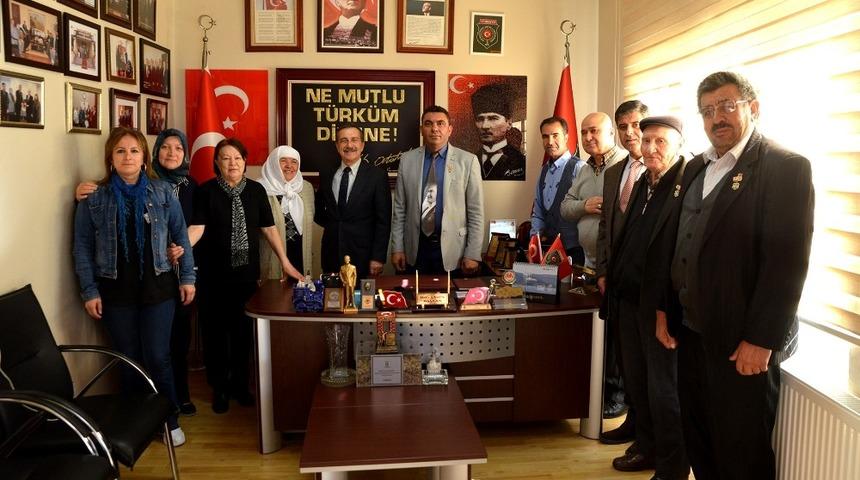 Başkan Ata&ccedil; şehit aileleri ve gazilerle buluştu