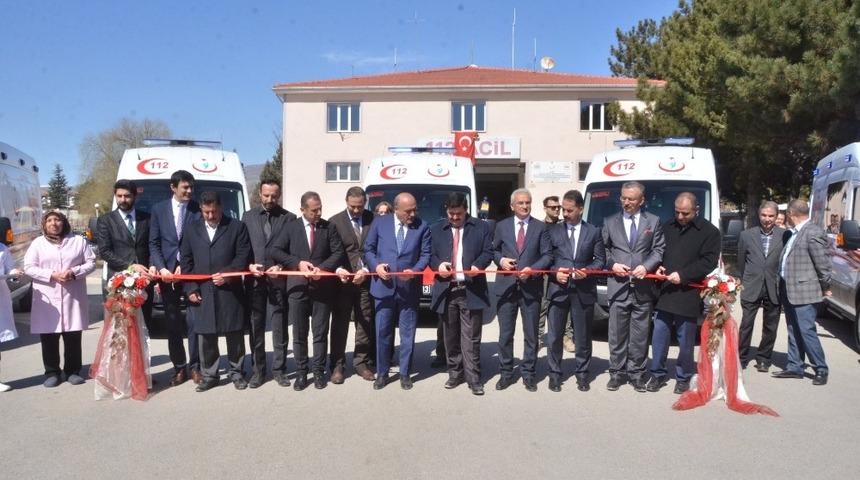 5 adet tam donanımlı kara ambulansı Erzincan’da hizmete girdi