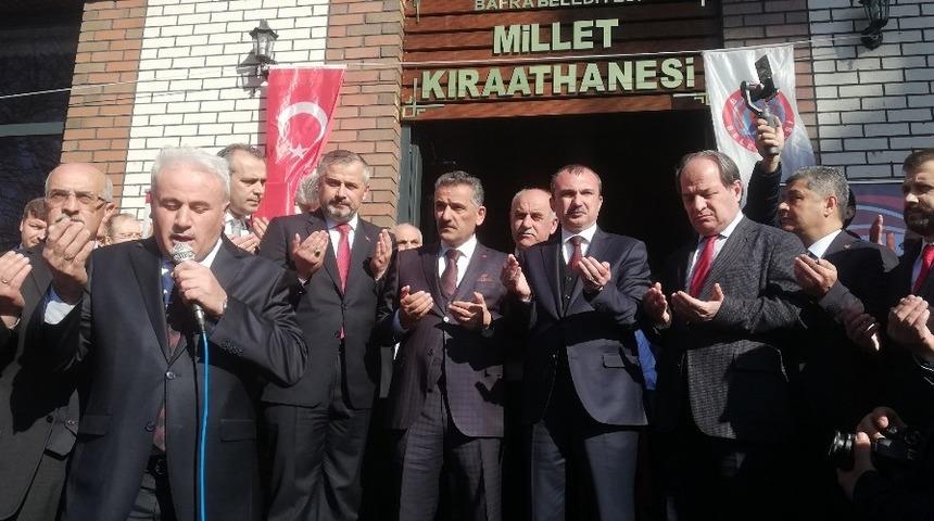 Bafra’da Millet Kıraathanesi açıldı