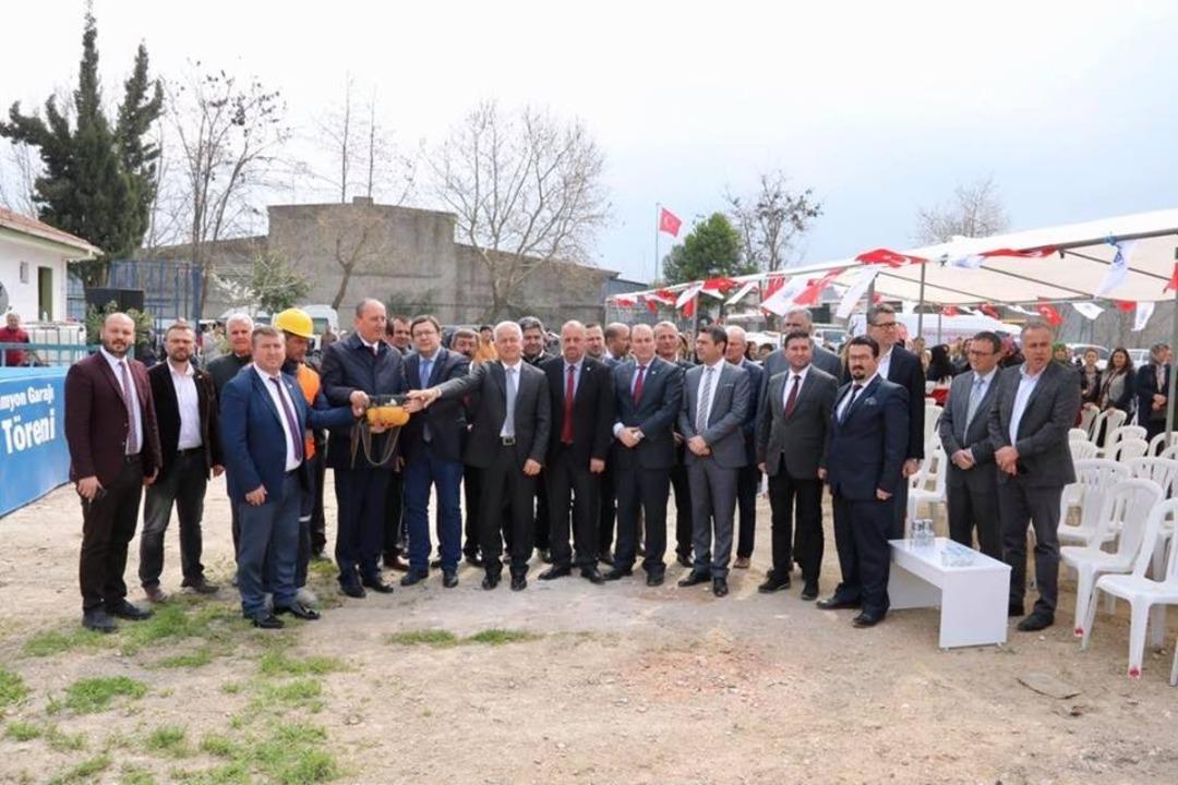 Biga&rsquo;da Nakliyeciler ve Kamyon Garajının temeli atıldı