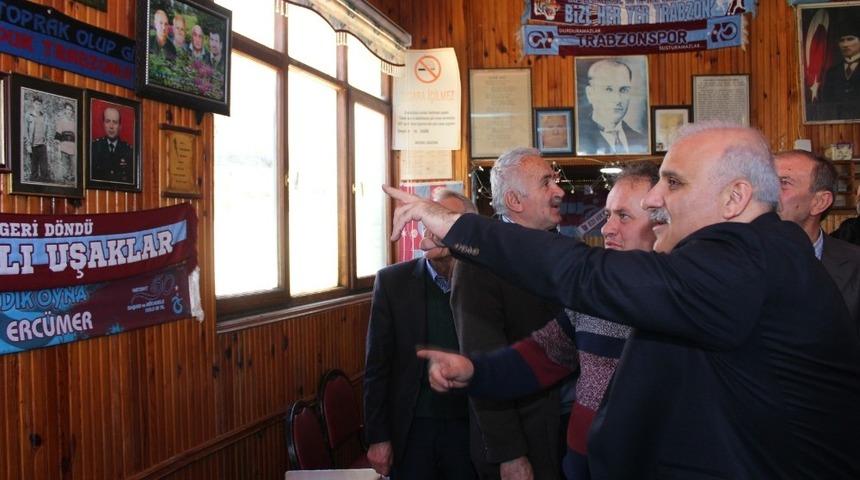 Zorluoğlu, D&uuml;zk&ouml;y ve Tonya&rsquo;nın mahallelerini gezdi