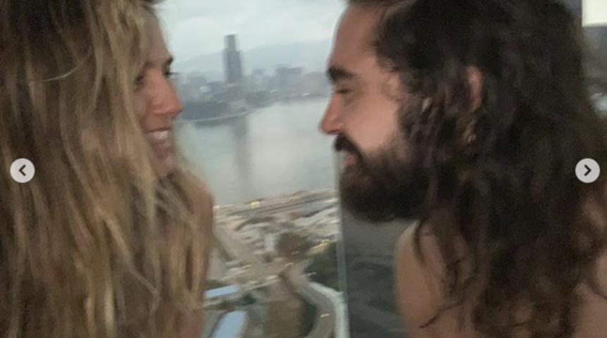 Heidi Klum ve 16 yaş k&uuml;&ccedil;&uuml;k eşinden &ccedil;ıplak paylaşım!