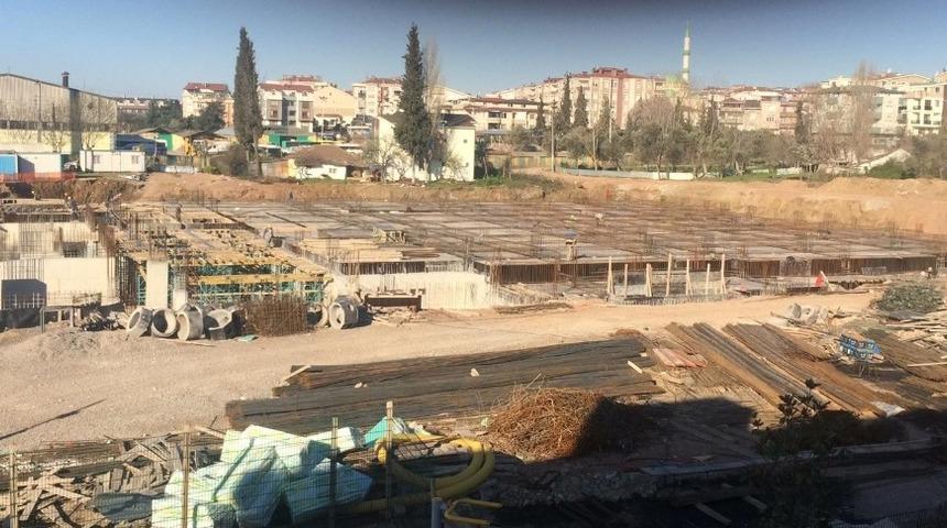 Darıca spor salonu inşası s&uuml;r&uuml;yor