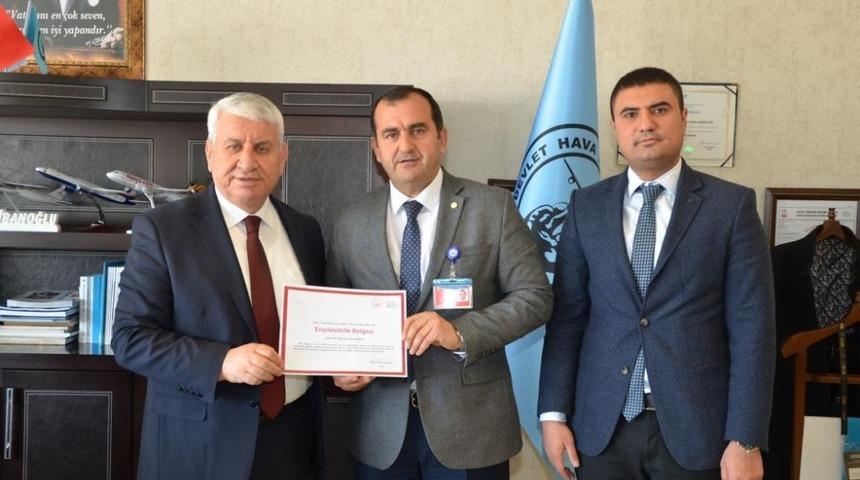 Van Ferit Melen Havalimanı Müdürlüğüne ‘Erişilebilirlik’ belgesi