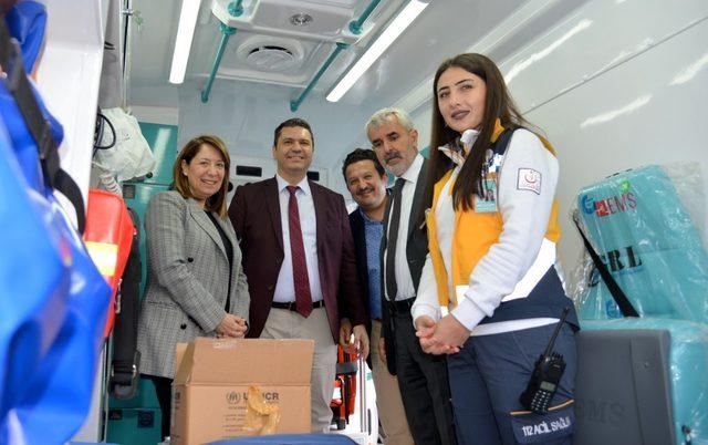 Mihalıççık’ta ambulans teslim töreni