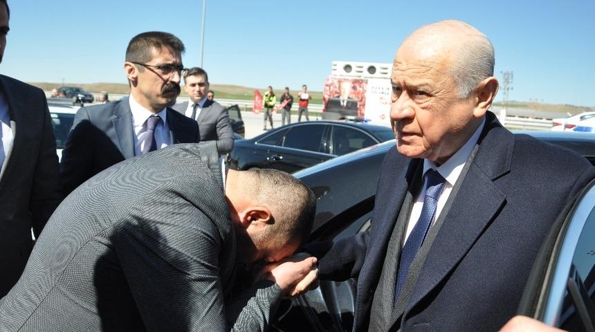 Devlet Bah&ccedil;eli Sungurlu&rsquo;da karşılandı