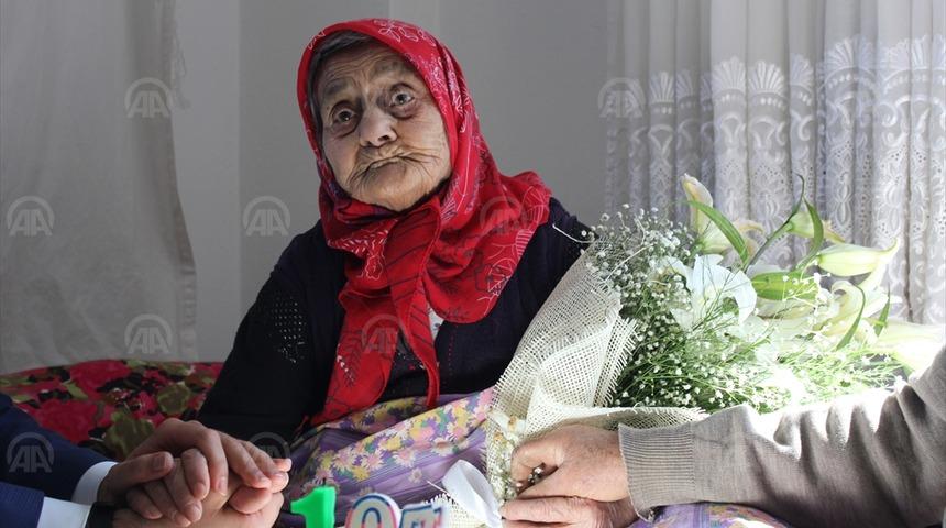 107. yaşını işte böyle kutladı!