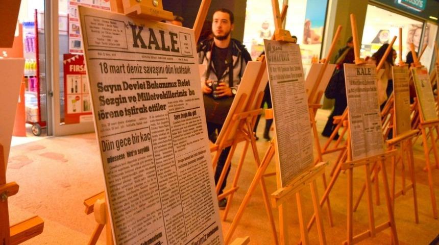 D&uuml;nden Bug&uuml;ne Yerel Basında 18 Mart Zaferi Sergisi