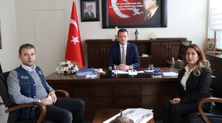 Orman İşletme M&uuml;d&uuml;r&uuml; Altunay, Başkan &Uuml;rkmezer&rsquo;le bir araya geldi