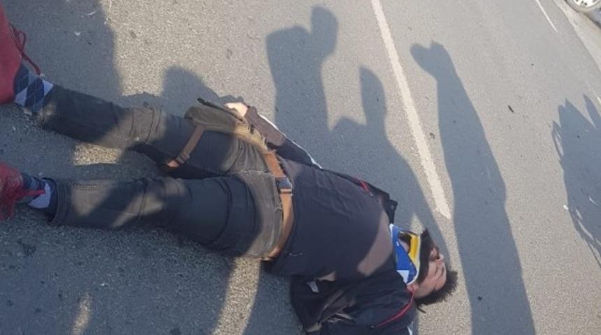 Kask, bir kez daha hayat kurtardı