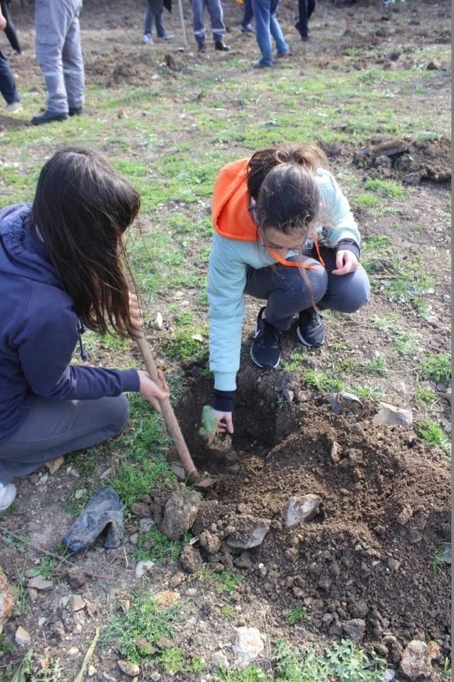 Öğrenciler, Dünya Ormancılık Günü’nde fidanları toprakla buluşturdu