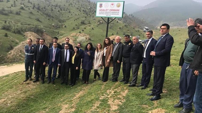 Alaşehir’de ’Adalet Ormanı’ oluşturuldu