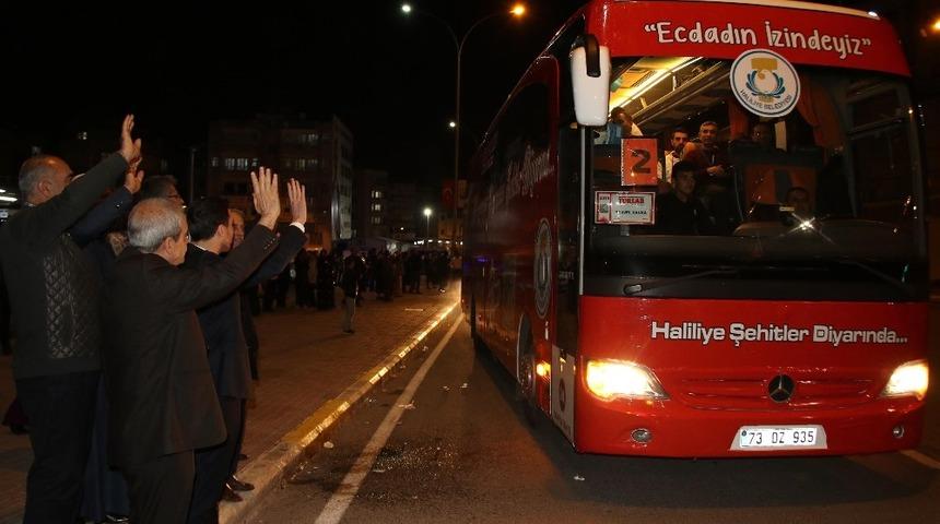 Haliliye&rsquo;de başarılı &ouml;ğrencileri &Ccedil;anakkale&rsquo;ye uğurladı