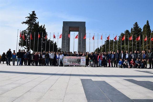 15 yaşındaki 104 Edremitli öğrenci, Çanakkale’de onbeşlilerle buluştu