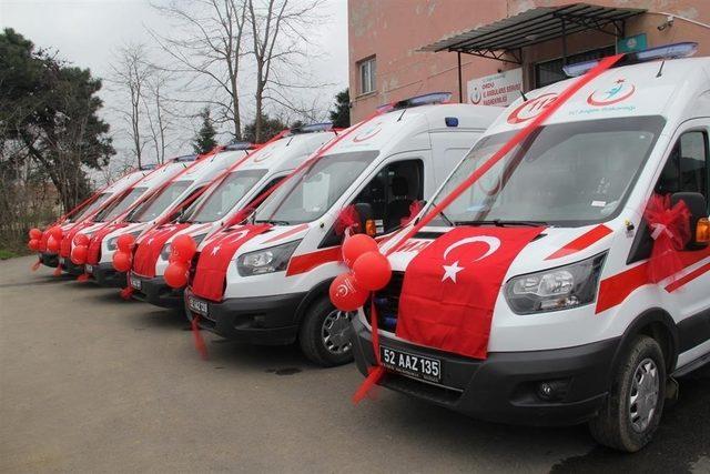 Ordu’ya 6 yeni ambulans