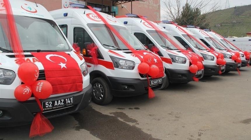 Ordu’ya 6 yeni ambulans