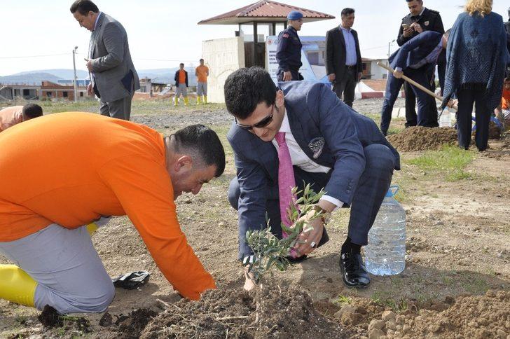 Menemen Açık Ceza İnfaz Kurumunda bin fidan toprakla buluştu G5