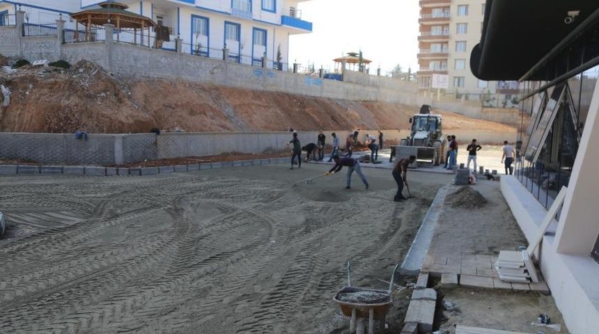 Siirt’te kadın yaşam merkezinde çevre düzenlemesi çalışmaları başladı