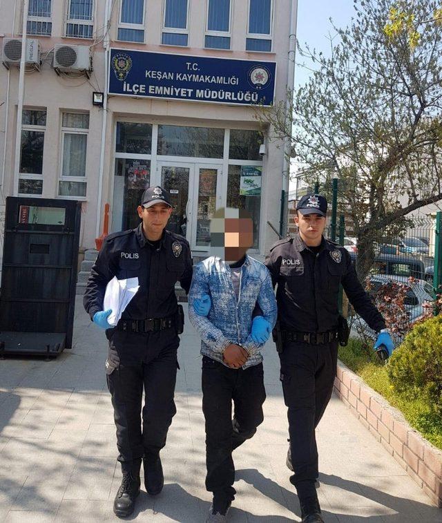 Polisin suçüstü yakaladığı hırsız tutuklandı