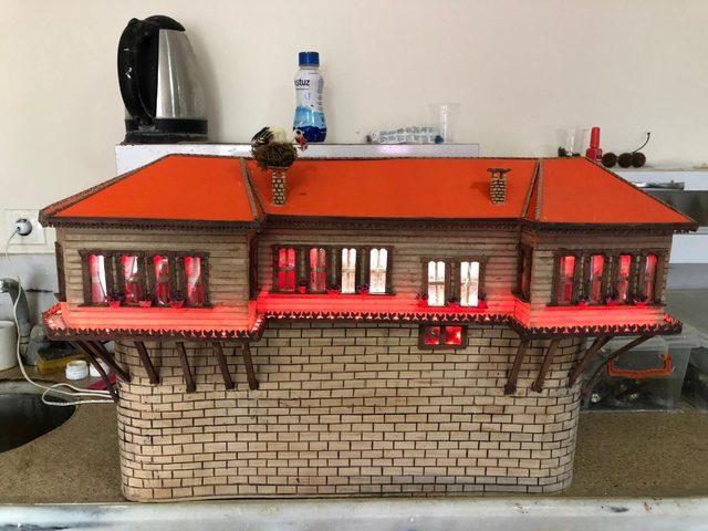 Memleket hasreti ahşap ustası yaptı 1