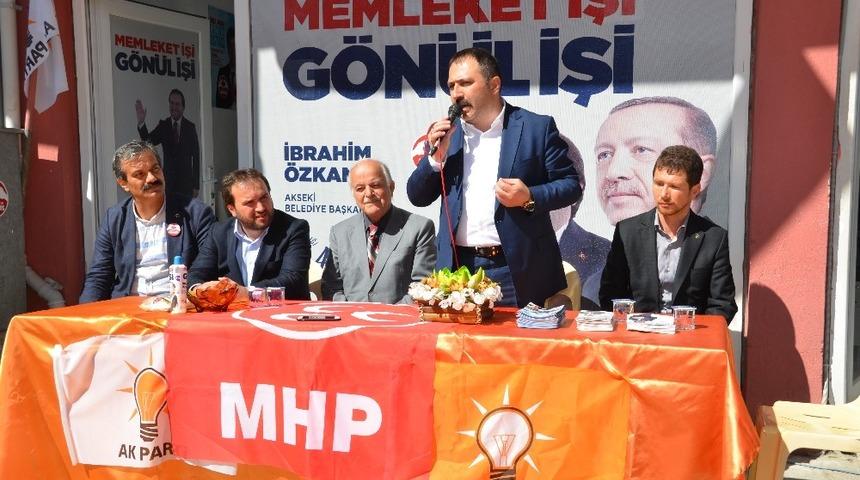 Aksoy, Akseki&rsquo;de T&uuml;rel ve &Ouml;zkan i&ccedil;in destek istedi