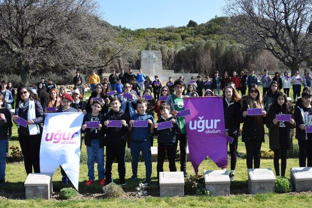 Uğurlu öğrenciler ‘Mektuba Mektup’ projesi kapsamında Çanakkale’deydi