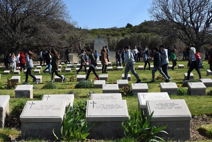 UÄźurlu öğrenciler ‘Mektuba Mektup’ projesi kapsamında Çanakkale’deydi