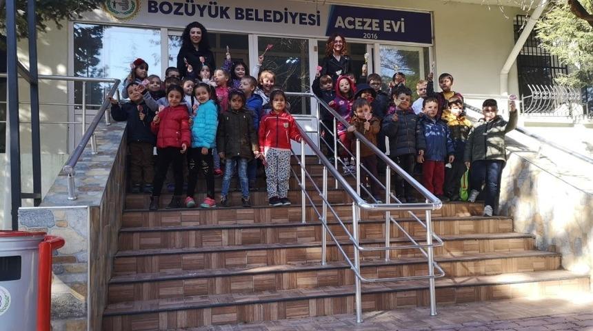 Anaokulu öğrencilerinden Aceze Evi’ne ziyaret