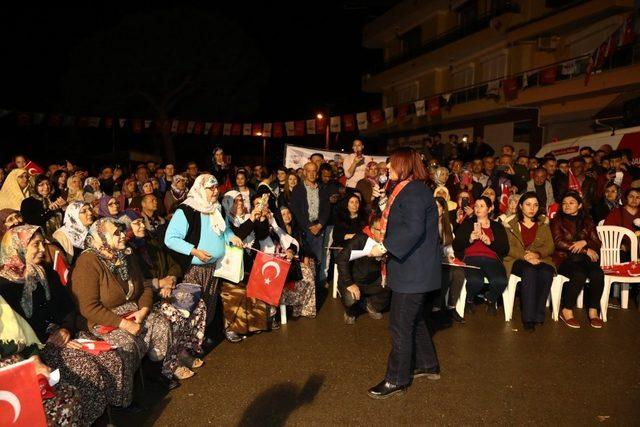 Özlem Çerçioğlu seçim çalışmalarını Yenipazar’da sürdürdü