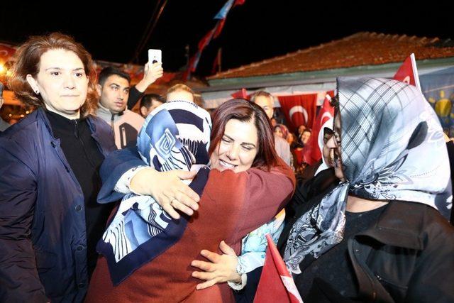 Özlem Çerçioğlu seçim çalışmalarını Yenipazar’da sürdürdü