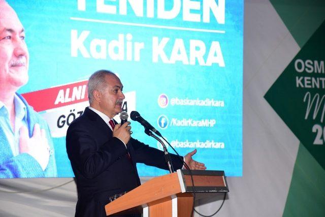 Başkan Kadir Kara, MHP ve Ak Parti teşkilatlarına projelerini tanıttı