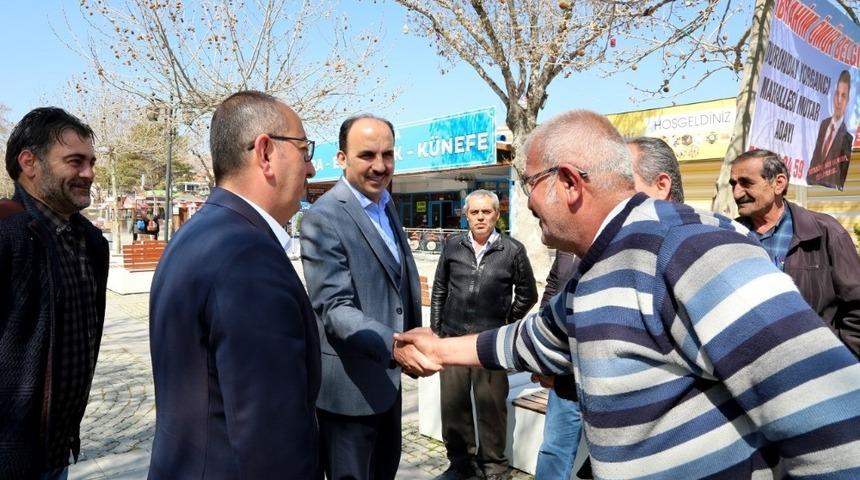 Altay ve Kavuş huzurevini ziyaret etti