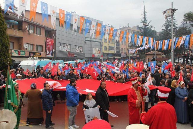 AK Parti  Yenice’de ilk  mitinginde  gövde gösterisi yaptı