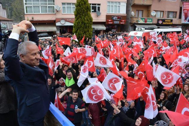 Çaylı’dan  Yenice’de coşkulu miting