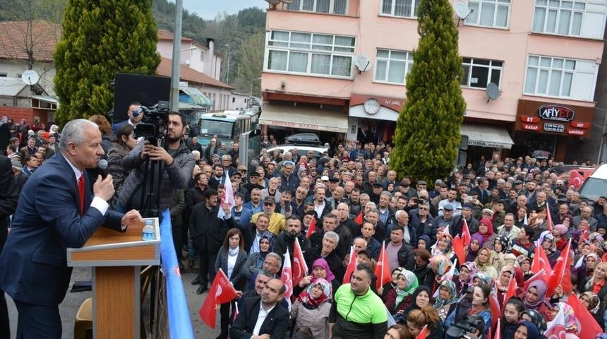 &Ccedil;aylı&rsquo;dan  Yenice&rsquo;de coşkulu miting