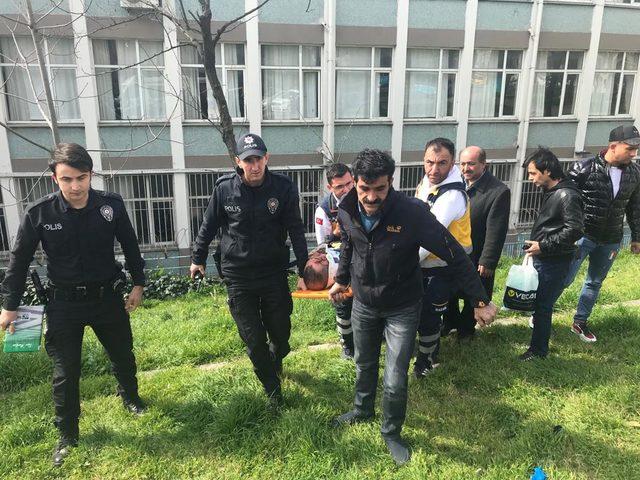 Yaralı motosiklet sürücüsü: Ben iyiyim ambulans başka hastalara gitsin