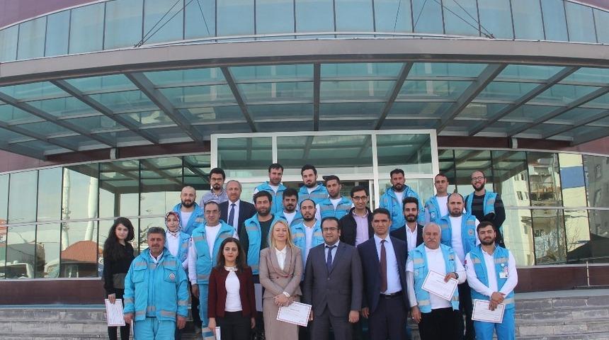 Evde sağlık hizmeti veren personele teşekkür belgesi