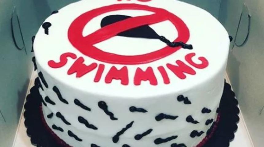 'Vazektomi' ameliyatlarını ilginç pastalarla kutlayan 13 adam!