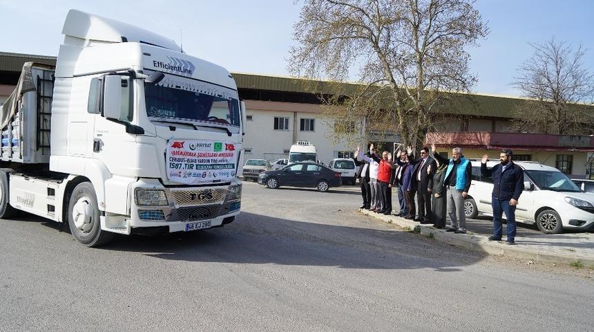 Kahramanmaraş&rsquo;tan Suriye&rsquo;ye 193 tır yardım