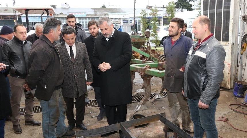 Başkan Kılı&ccedil;, sanayi esnafının sorunlarını dinledi